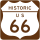 Historic Route 66 marker