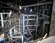 Equipment being set up for a highly instrumented tunnel shot of a nuclear weapon