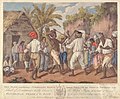 Cudgelling Match between English and French Negroes in the Island of Dominica. 1779.[20]