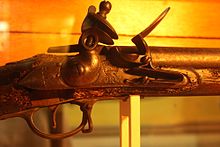 Brown Bess musket on display in Co. Carlow Military Museum.