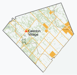 Caledon Village within the Town of Caledon