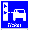 Toll ticket marking point