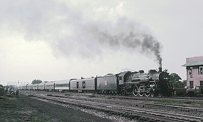 GTW No. 5629 pulling a fantrip excursion into South Bend, Indiana, on September 17, 1967