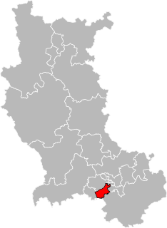 Situation of the canton of Saint-Étienne-2 in the department of Loire