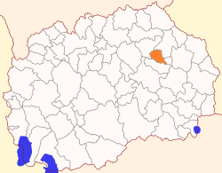切希诺沃-奥布莱舍沃市镇的位置