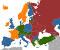欧洲（包含属于西亚的土耳其、阿塞拜疆、亚美尼亚和乔治亚）