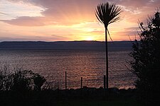 Sunset over Catacol Bay.