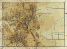 Location of Chatfield Reservoir in Colorado, USA.