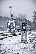 Train and Smorodine winter station