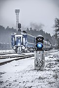 Train and Smorodyne winter station