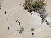 Close-up view of the second Corona Satellite Calibration Target manhole cover.