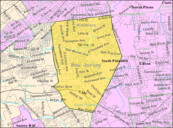 Census Bureau map of South Plainfield, New Jersey