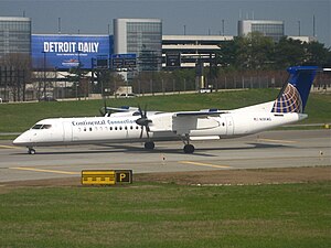 A similar Q400 aircraft