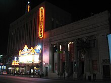 Exterior shot of the El Capitan Theatre