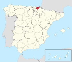 吉普斯夸省 在西班牙的位置