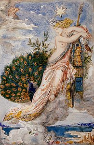 The Peacock Complaining to Juno (1881), 31 x 21 cm, Musée Gustave Moreau
