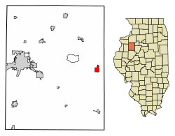 Location of Williamsfield in Knox County, Illinois