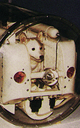 Color photograph of model of Laika in Sputnik 2