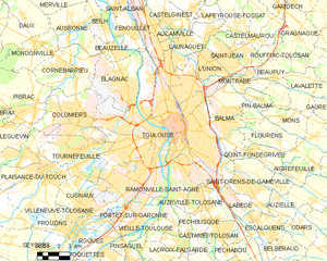 图卢兹市镇地图