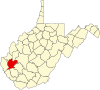 标示出林肯县位置的地图