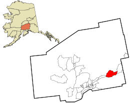 Location in Matanuska-Susitna Borough and the state of Alaska
