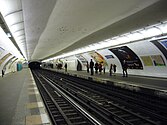 Eastbound view at Les Sablons prior to the Line 1 automation programme