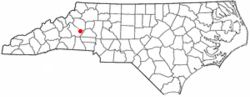 Location in North Carolina