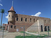Different side view of El Cid Castle located at the Northwest corner of 19th Ave and West Cholla Drive in Phoenix. Restoration of the building was completed in 2014. In January 2015, it opened as an office of the Arizona Department of Eco nomic Security.