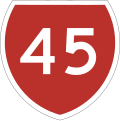 State Highway 45 marker