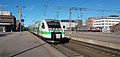 Image 52The VR Class Sm3 Pendolino high-speed train at the Central Railway Station of Tampere, Finland (from Rail transport)