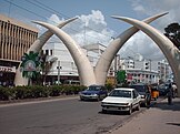 The Mombasa tusks in 2007