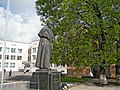 Local school and Taras Shevchenko monument