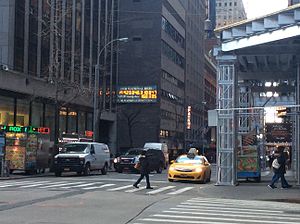 Photo of the National Debt Clock at Sixth Avenue and 44th Street, at which time it read $19.9 trillion in national debt