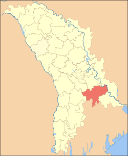 Location of Căușeni District