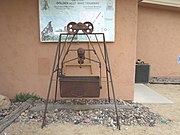 A pre-1913 Golden Reef Mine Tramway Car . It is located on the grounds of the Cave Creek Museum. Arizona.