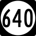 State Route 640 marker