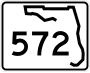 State Road 572 marker