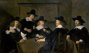 Regents of the St. Elisabeth's Hospital, Haarlem, 1641 - group portrait by Frans Hals