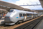 A BM71 Airport Express Train ready for departure from Oslo Central Station