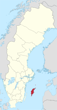 哥得兰省在瑞典的位置