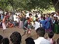 A game of kabaddi in Bagepalli, Karnataka