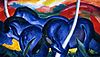 Large Blue Horses by Franz Marc