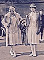 1926: tennis players Suzanne Lenglen and Helen Wills during the Match of the Century