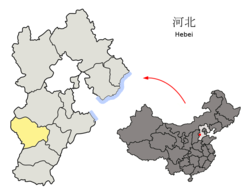 石家庄市在中国的位置