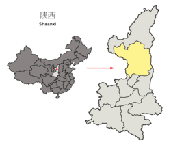 延安市在陝西省的地理位置