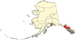 State map highlighting Hoonah–Angoon Census Area