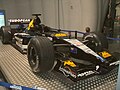 The Minardi PS01 driven by Fernando Alonso in display