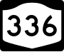 New York State Route 336 marker