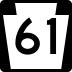 Pennsylvania Route 61 marker