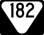 State Route 182 marker